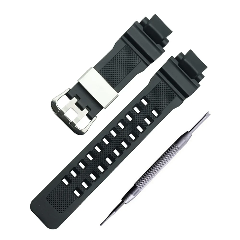 Special Interface silicone watch band black adaptation for GA-1000/GW-4000/GW-A1000 man rubber strap Gift tool | Наручные часы