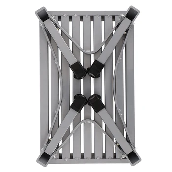 

Folding Aluminum Platform Step Stool RV Trailer Camper Working Ladder Portable