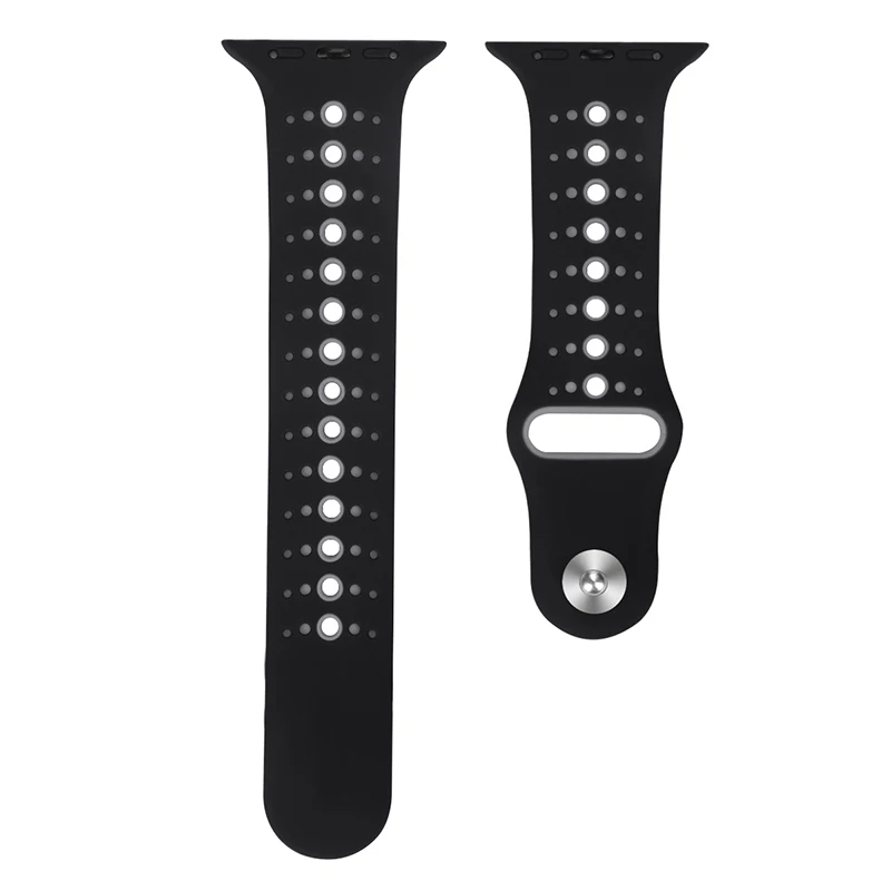 Ремешок для часов силиконовый спортивный ремешок для Apple Watch 5 4 3 2 1 40 мм 44 мм резиновый ремешок для Iwatch 4 5 42 мм 38 мм аксессуары для ремешка