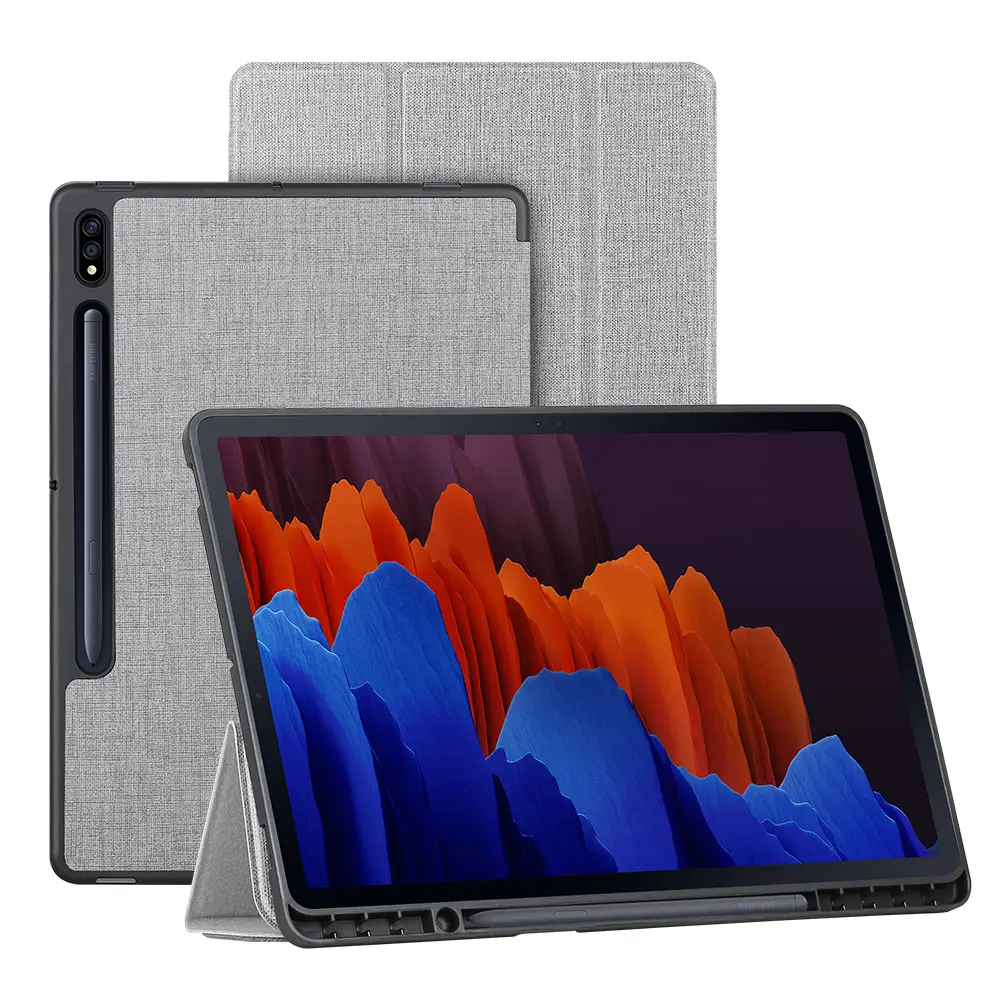 Custodia Per Tablet Per Samsung Galaxy Tab S7 Slim Flip Cover Custodia Protettiva Morbida Con Portamatite Per Galaxy Tab S7 Plus S7 +