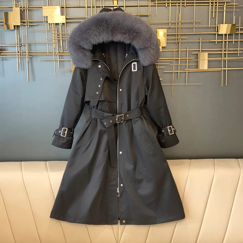 FTLZZ New Winter Removable Inner Liner Long Jacket