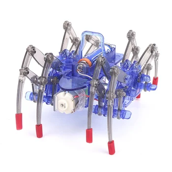 

New funny Diy Electric Spider Robot puzzle toy Electric Crawling Animal Science Toy Model electronic pet Gifts for children