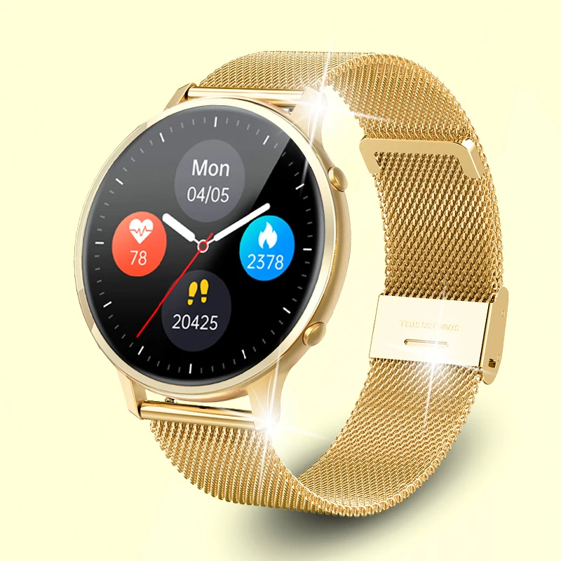 Женские золотые часы для смарт-часов Samsung фитнес-трекер с датчиком кровяного
