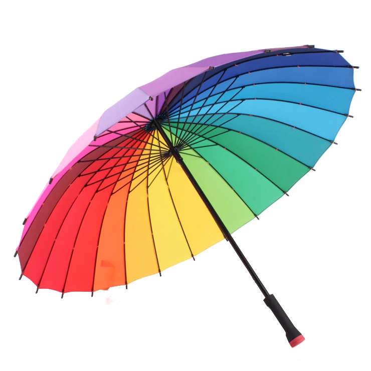 Мужской зонт для гольфа Rainbow большой двойной креативный водонепроницаемый