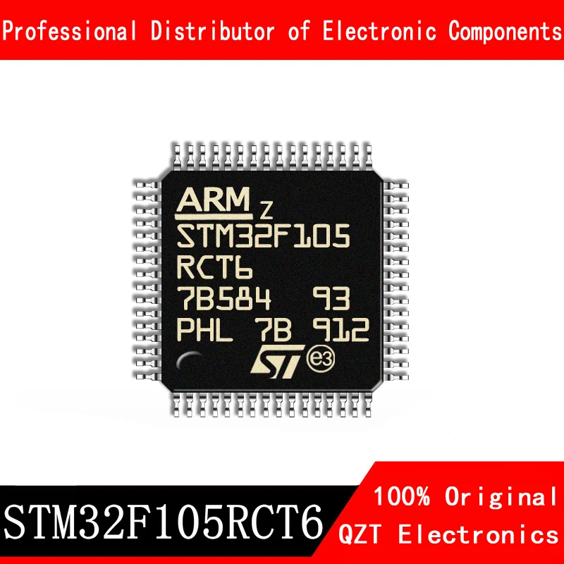 5pcs/lot new original STM32F105RCT6 STM32F105 LQFP64 microcontroller MCU In Stock new original stm32f105vbh6 stm32f105v8h6 stm32f105vb stm32f105v8 stm32f105 stm32f stm32 stm ic mcu bga 100 chipset