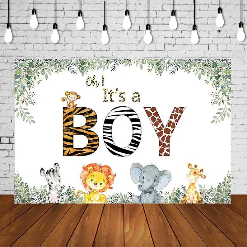 

HUAYI Photography Backdrop Birthday Party Baby Shower Child Boys Photo Background Desserts Cake Table Decor Photo BackdropSM-863