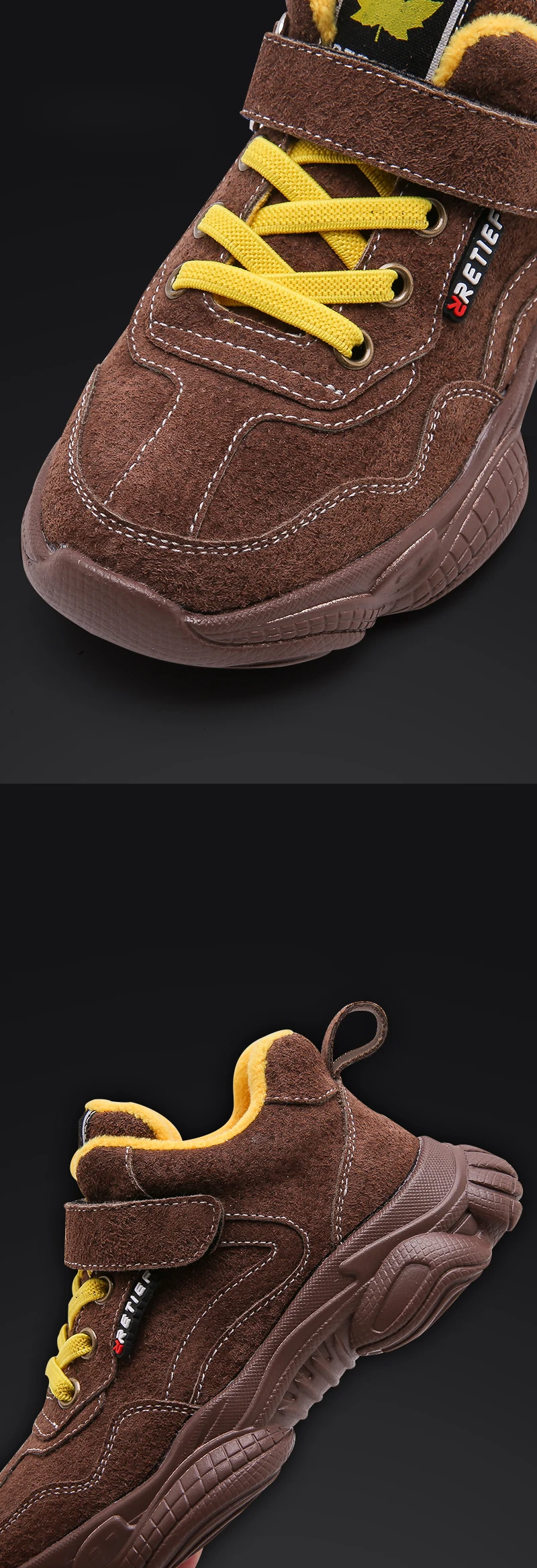 New Winter Kids Sport Sneakers Children Chunky Sneakers Baby Girls Genuine Leather Shoes Boys Brand Casual Sneakers Trainers