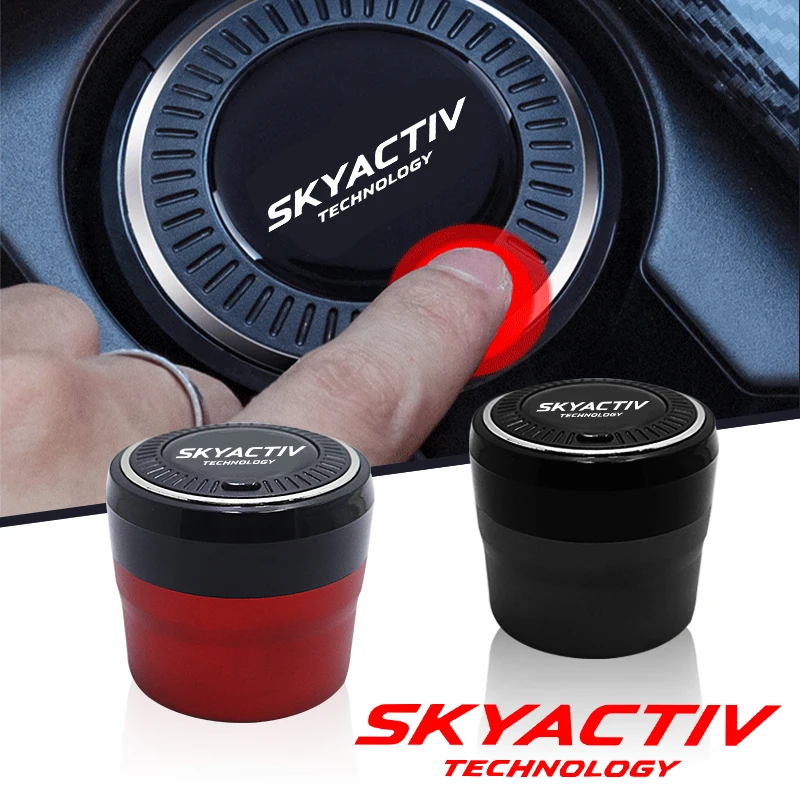 Автомобильная пепельница cenicero abs, кнопочный переключатель для Mazda skyactive 2 3 5 6 8 cx3 cx4 cx5 cx7 cx8 cx9 cx30 mx5 rx8, автомобильные аксессуары