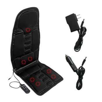 

Car Electric Heated Massage Seat Cushion Pain Neck Waist Relaxation Vibration Massager Pad Car Office Full Body Massage Seat