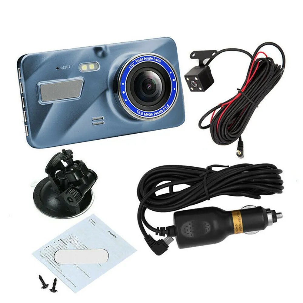 TiOODRE Dash Cam Recorder Car Camera Car DVR Dash Cam Dash Recorder Front And Rear Camera 1080p, Big Screen Dual Lens Wide Angle