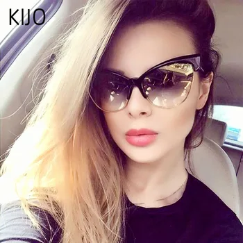 

Retro sexy cat eye sunglasses fashion brand designer women's black box leopard sunglasses UV400 men and women glasses