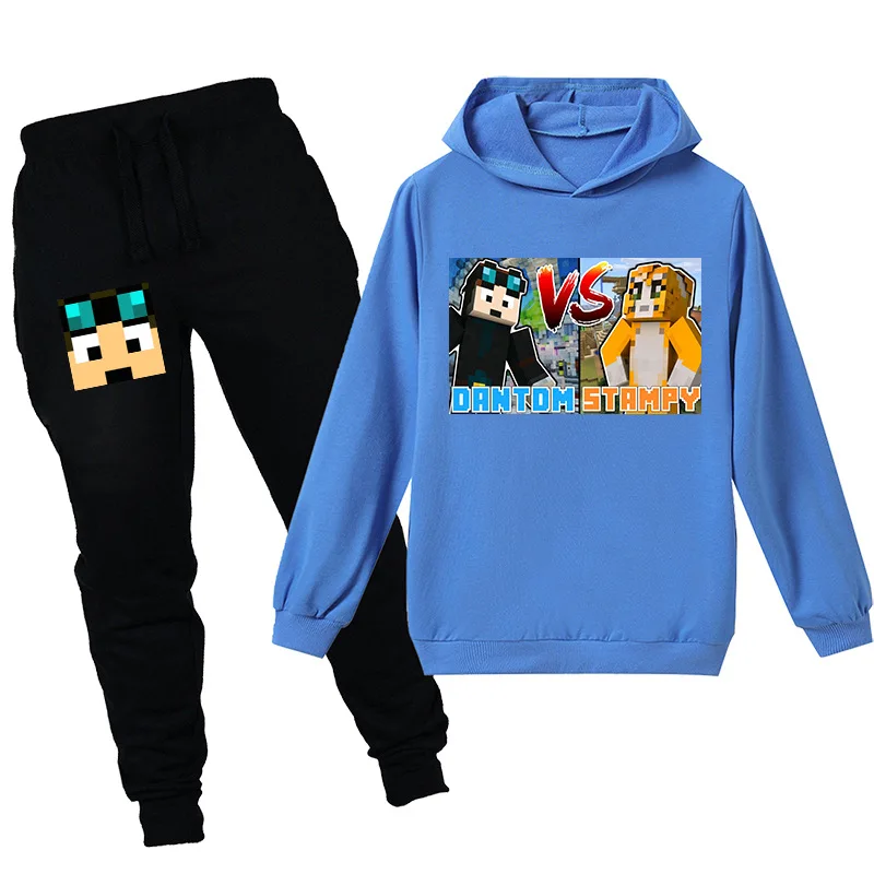 

W Minecrafted Cross-border e-commerce eBay sells explosive Dan TDM Stampy Cat children's sweater suits (Suitable for 6-15 years)