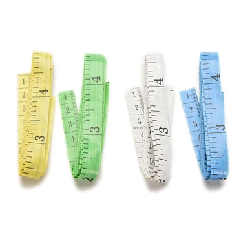 

60 Inch 1.5M Ruler Meter Measuring Tape Wholesale 2 Pcs Body Measuring Ruler Tailor Tape Measure Soft Flat