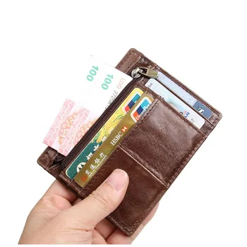 

YILUNXI 2020 newest fashion man wallet Prevent stealing Small virile Card package multi-function wear-resisting male Zero wallet