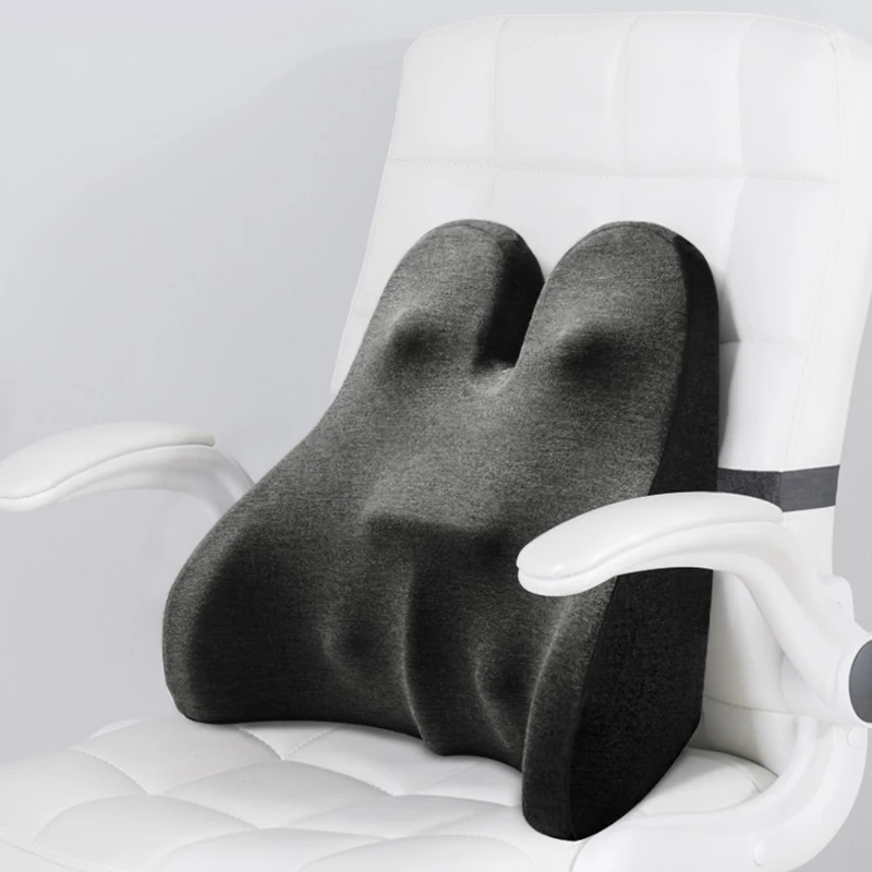 Lumbar Support Cushion For Office Chair Memory Seat Back Waist Pillow