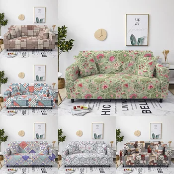 

Bohemia Slipcovers Sofa Cover Geometric Pattern Sofa covers Living Room Furniture Protective Armchair 1/2/3/4 Seater Sofa Towel