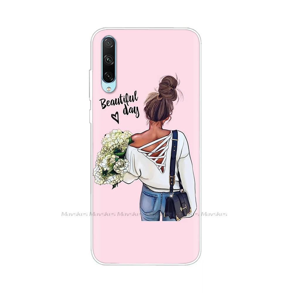 Floral Silicone Soft Phone Case with TPU Bumper