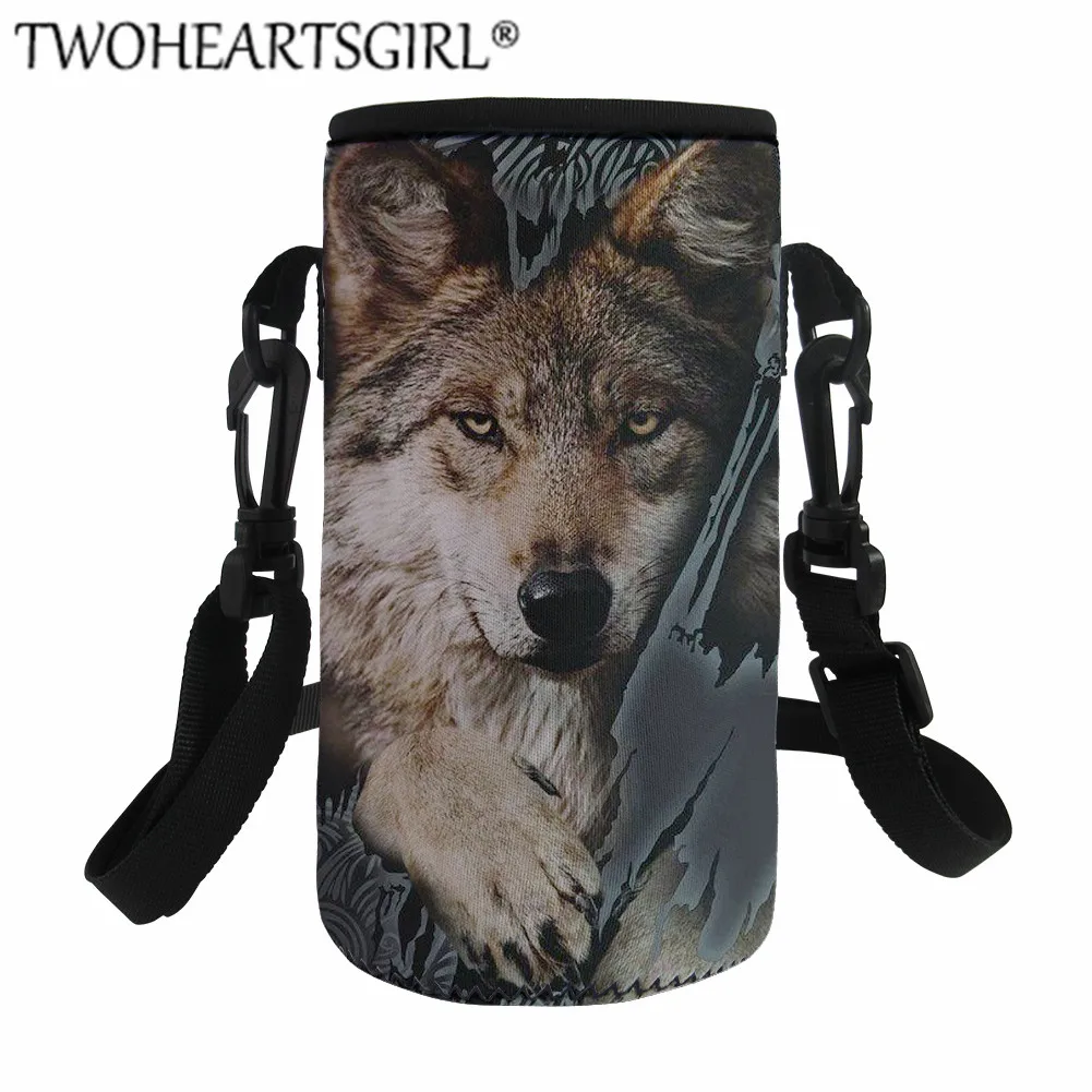 L4319Z18 Twoheartsgirl Blue Wolf сумка для обеда для мужчин и женщин Изолированная коробка-сумка для обеда семейная сумка для пикника Рабочие Сумки для обеда детская крышка для бутылки - Цвет: L4319Z18