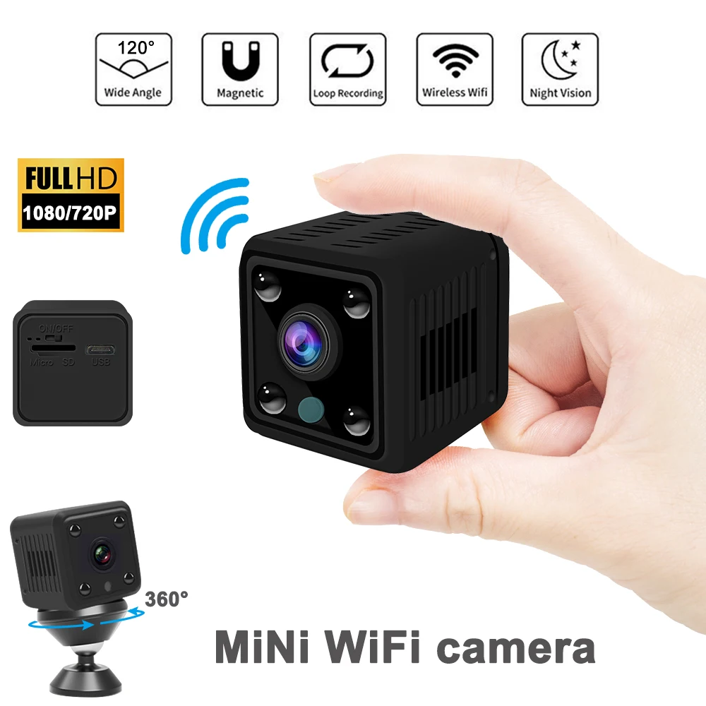

HD 1080P Mini Camera Wifi IP Night Vision Security Micro Camera Home Smart CCTV Motion Detection Video DVR Camcorder