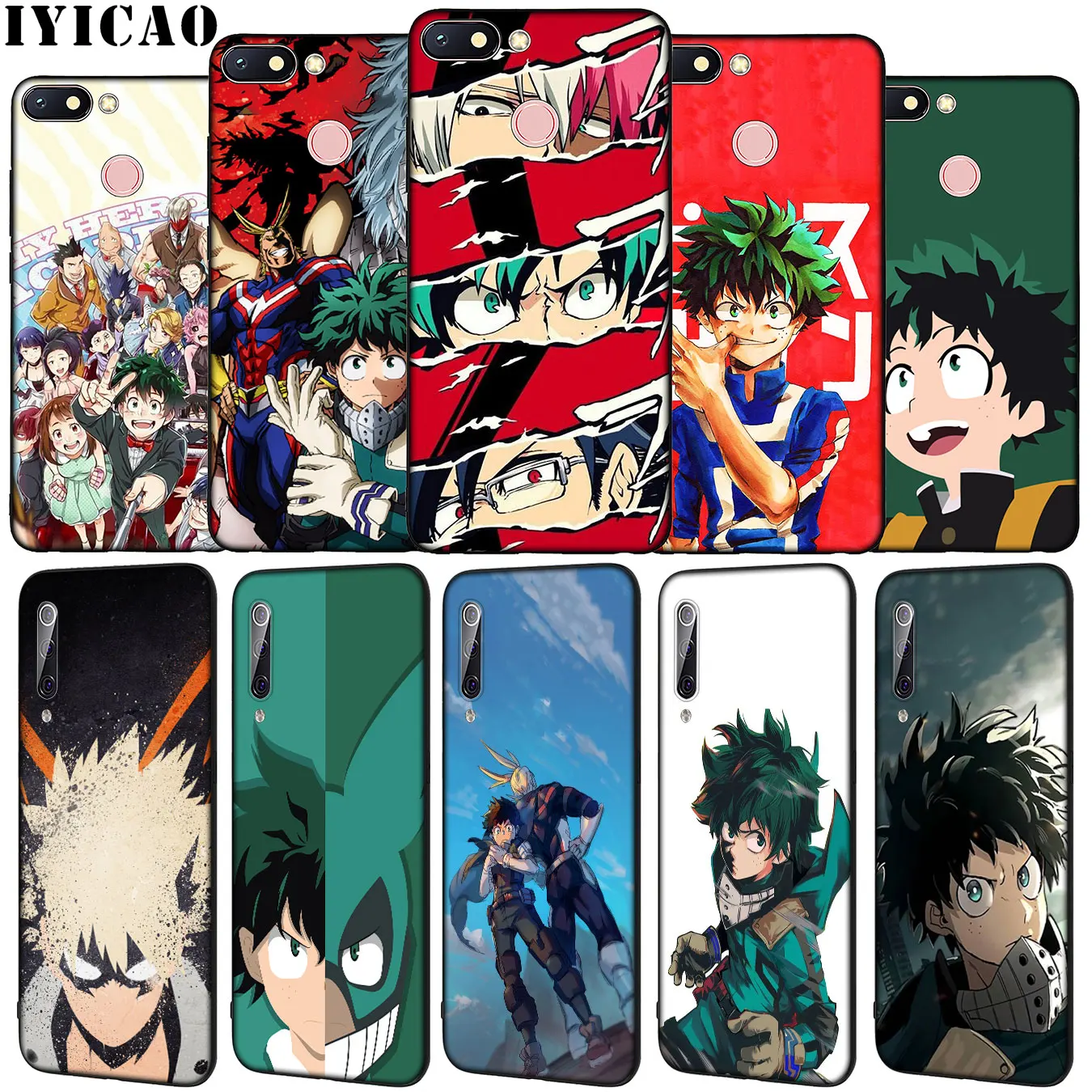 IYICAO My Hero Academy Academia Soft Silicone Phone Case for Xiaomi Redmi Note 8 8T 8A 7 7A 6 6A 5 5A GO S2 K30 K20 Pro Cover | Мобильные