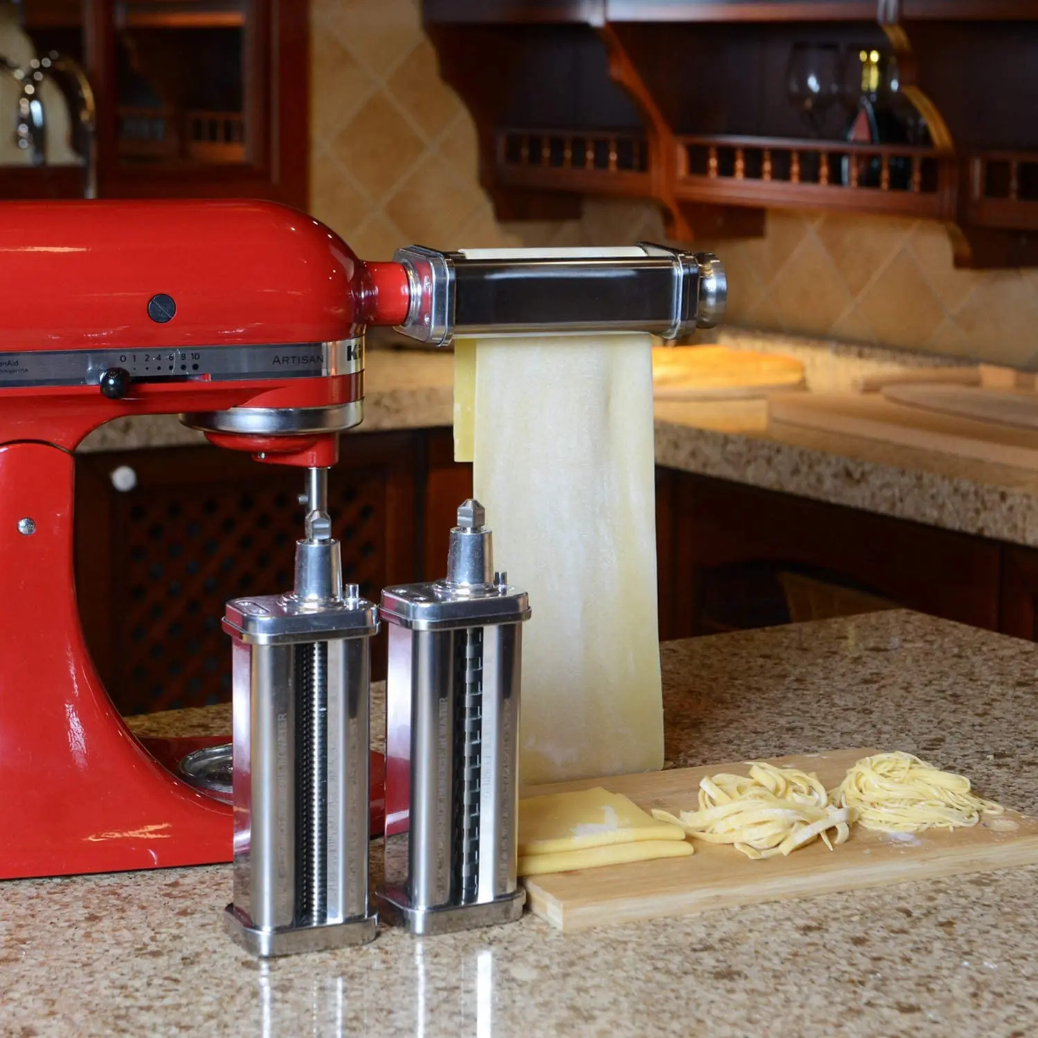 2020 лапша производитель 3 Piece ролик для пасты резак набор приспособление KitchenAid