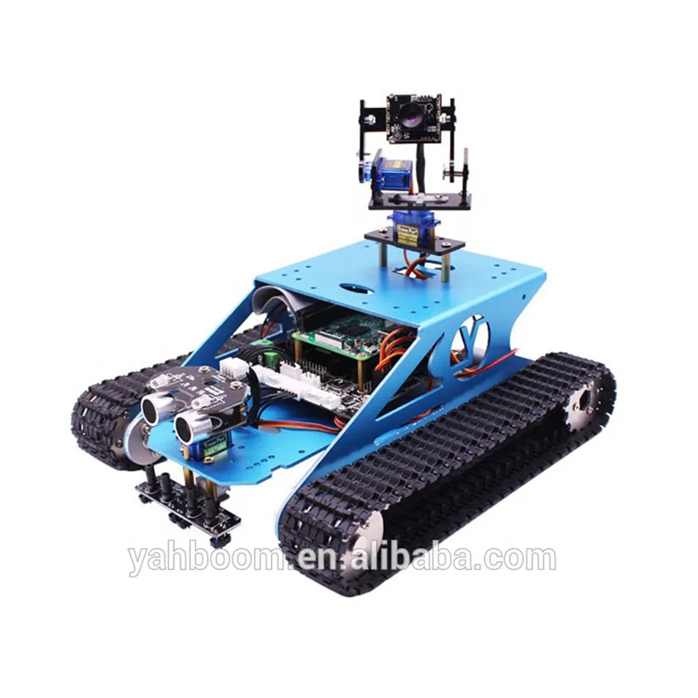 Kit Per Auto Robot Da Serbatoio Con Serbatoio Raspberry Pi 4 Smart Raspberry G1 Con Telecamera Wifi