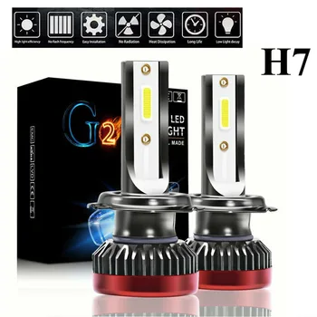 

2pcs Car Auto H7 LED Headlight Kit 200W 20000LM Hi/Lo Beam Bulbs Light DC 9-32V 6000K Lamp Accessories Parts
