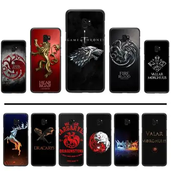 

Game of Thrones Jon Snow dragon Daenerys Soft black Phone Case For Samsung S6 S7 edge S8 S9 S10 e plus A10 A50 A70 note8 J7 2017