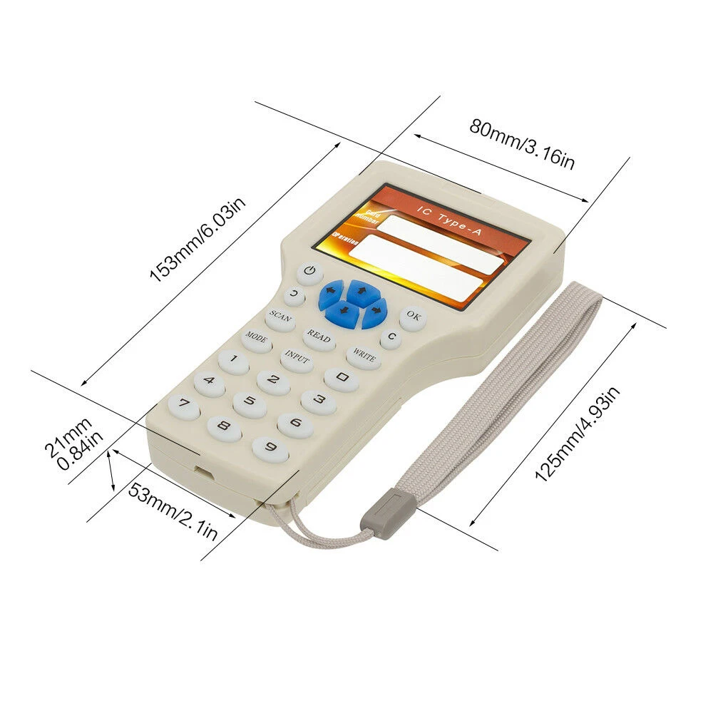 NFC Smart 10 Частотный RFID копировальный аппарат/писатель/читатели/Дубликатор 125 кГц 13,56 МГц USB программатор брелок считыватель карт UID декодер