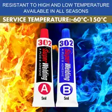 AB Strong Bonding Sealant Casting Repair Glue Machine Metal Repairing Adhesive Home Cold Welding Metal Repair Paste For Car Home