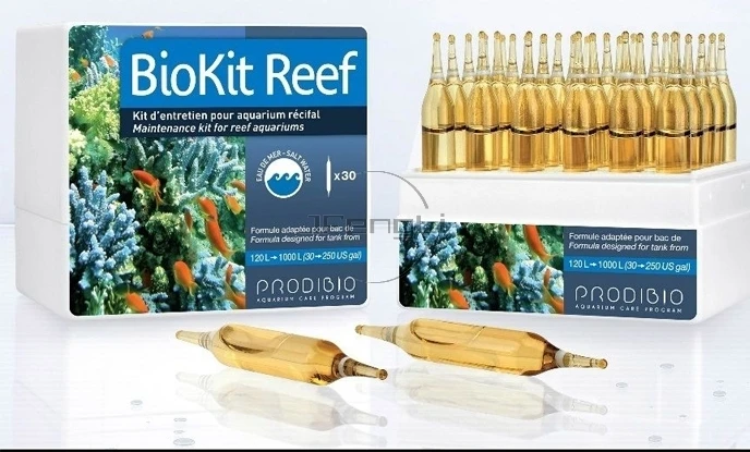 PRODIBIO биокит риф 30 флаконов Bio Digest BIOPTIM йоди+ бустер 6 в 1 для программы по уходу за морским аквариумом