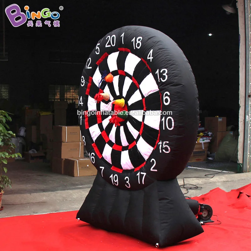 Promotion Price 2.2mH inflatable darts board shooting stick wall for kid game / funny games theme inflatable toys