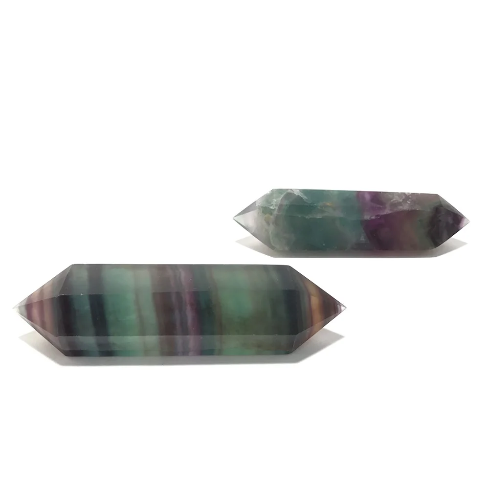 High Quality Colorful Fluorite Point Shape Stone Hand Crafted& Polished For Gift&Home Decor WT