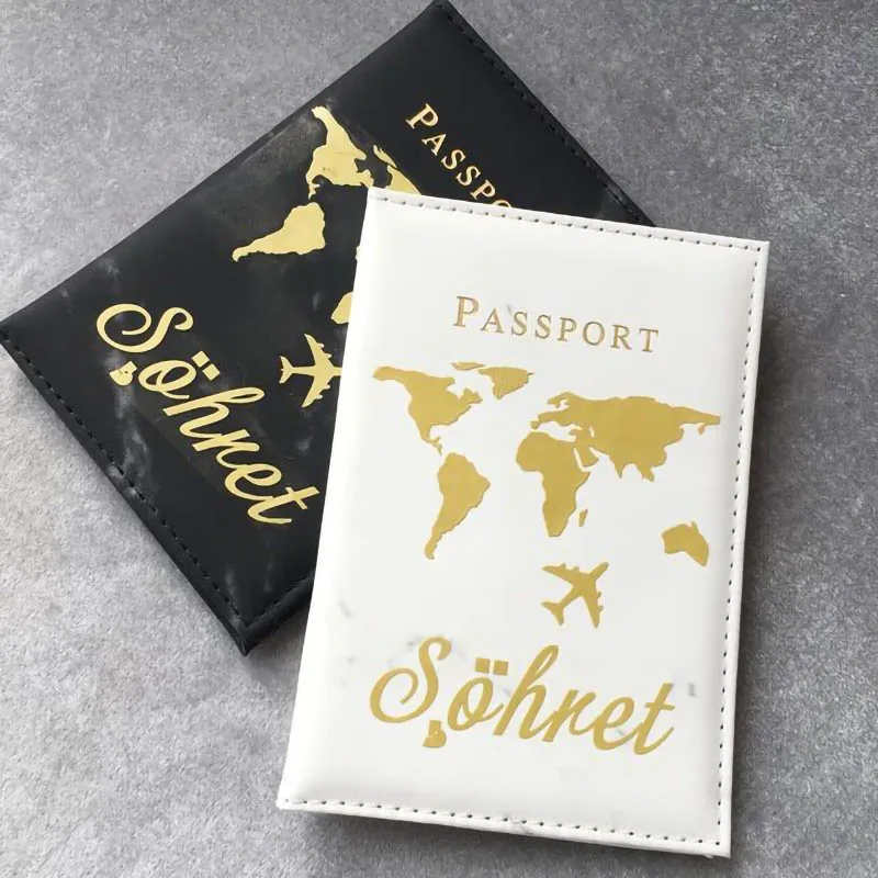 Star Designs Engraved Passport Cover