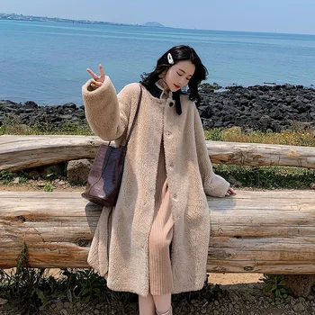 

Sheep Shearing Winter Coat Women Real Fur Coat Women Korean 100% Wool Jacket Women Clothes 2020 Manteau Femme 6611 YY1081