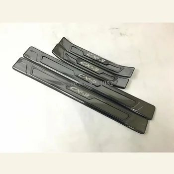 

Door Sill Cover Stainless Steel For Mazda CX3 CX-3 2017 2018 2019 2020 Auto Protector Styling Trim Car Accessories