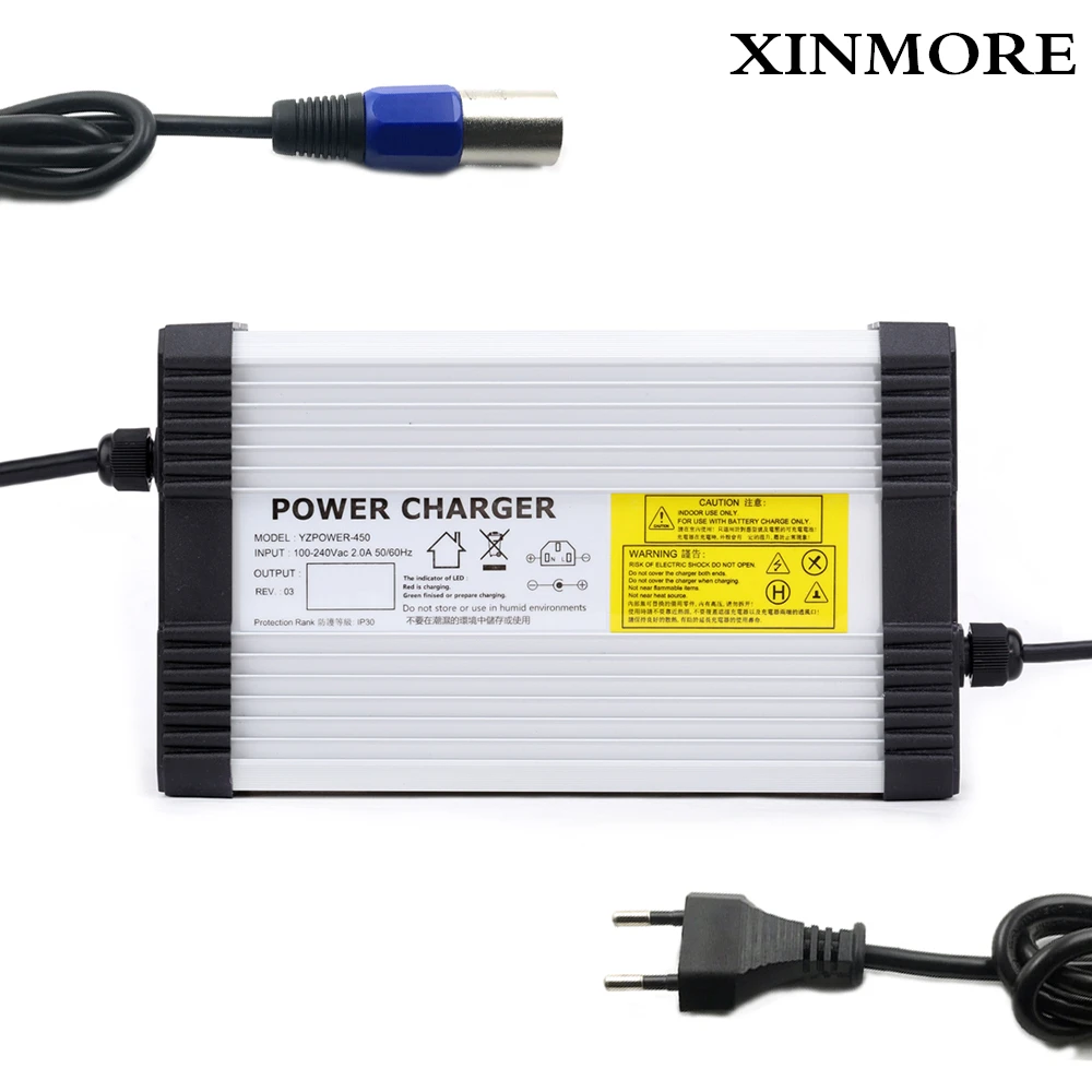 XINMORE AC-DC 88,2 V 4.5A 4A 3.5A литиевая батарея зарядное устройство для 72V(77,7 V) литий-ионный полимерный скутер Ebike для динамика и переключения