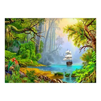 

5D Diamond Painting Scenery tree Pattern Embroidery Cross Craft Stitch Kit Home Room Wall Decor Tools