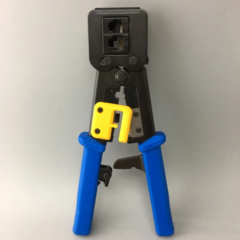 RJ45 Crimper Crimping Networking Tools Connector Plugs Network Cable Plier high quality material durable and practical - Цвет: Blue