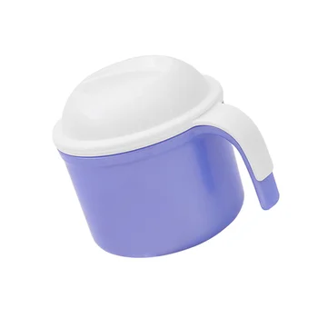 

1Pc Denture Bath Box False Teeth Storage Box with Hanging Net Container Denture Cleaning Case for the Elderly (Blue)