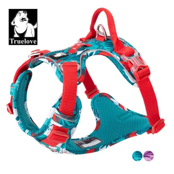

Truelove No Pull Dog Harness Vest Nylon Reflective Soft Pet Harness Dog For Small Big Dogs Running Training Belt French Bulldog