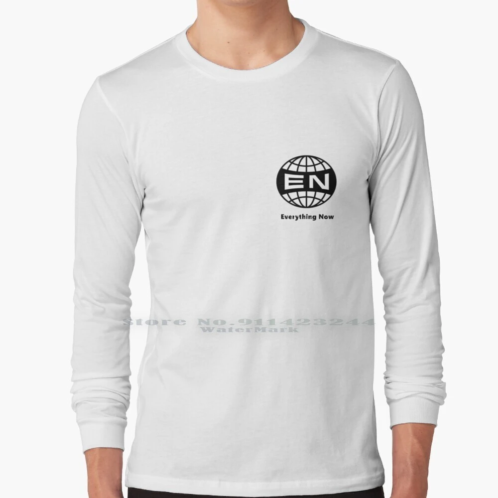 Arcade Fire Everything Now Long Sleeve T Shirt Tee Arcade Fire Everything Now Infinite Content Reflektor Suburbs Win Butler Aliexpress