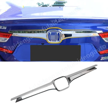 

For Honda Accord 2018-2020 Carbon fiber ABS Chrome/Red Rear Door Trunk Gate Lid Molding Cover Trim Car Styling Accessories