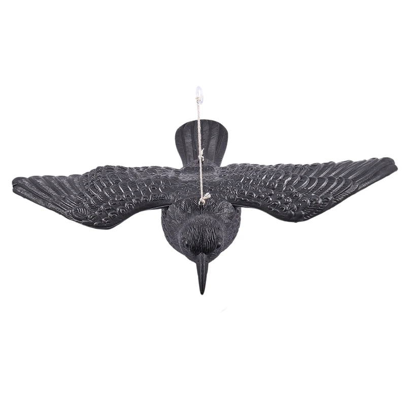 BEST SELLER  Hunting Decoys Black Birds Crow Garden Bird Caller Deter Scarer Scarecrow Mice Pest Control Deterre
