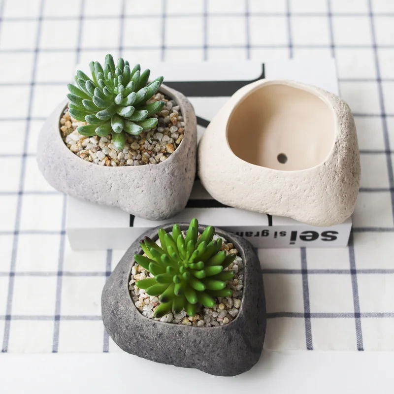 

Succulent Planters Small Flower Pot Ceramic Flower Pot Succulent Unglazed Basin Mini Potted Planters Succulent Planter