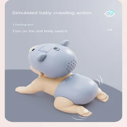 Le nouveau jouet rampant pour bébé peut chanter, marcher, tourner le cul, jouet rampant électrique, Puzzle pour bébé, bon ami 