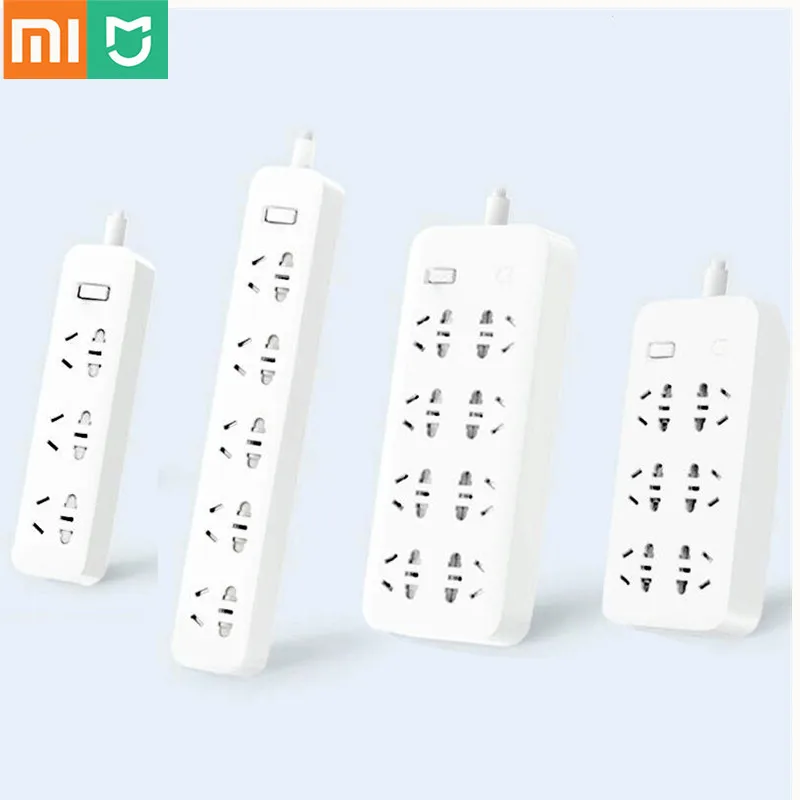 Блок питания Xiaomi Mijia быстрая зарядка 2500 Вт 10 А 6 стандартных розеток/8 розеток/3