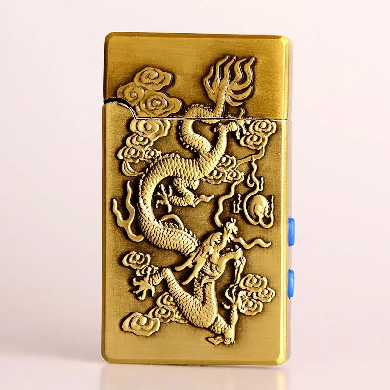 Dragon relief длинная Голосовая газовая зажигалка с дозаправкой модные зажигалки