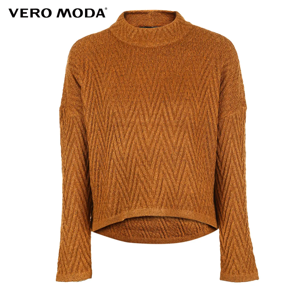 Vero Moda Женский трикотажный свитер с длинными рукавами и воротником-стойкой | 318413501