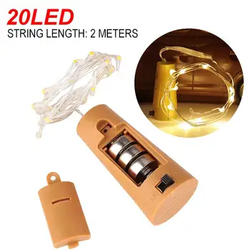 

Fairy String Fairy String Light Fairy Light Romantic Super Bright Durable Bottle Stopper 20LED LED Cork Garden Festival Outdoor